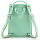 Order Womens leather backpack 'Assol' (mint). Russian leather Guild. Livemaster. . Backpacks Фото №3