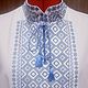 Men's embroidered shirt 'Lozenges' MP3-63. Mens shirts. babushkin-komod. Online shopping on My Livemaster.  Фото №2