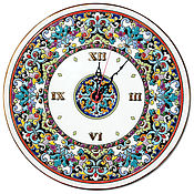 Для дома и интерьера handmade. Livemaster - original item clocks, decorative,ceramic,round 40cm.. Handmade.