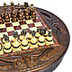Order Card table carved chess 'Excelsior' 60, Harutyunyan. H-Present more, than a gift!. Livemaster. . Tables Фото №3