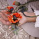 Order Tutorial orange "Poppy". Swetlana Rohloff. Perlenrose. Livemaster. . Necklace Фото №3