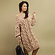 Beige dress with braids. Dresses. SHAPAR - knitting clothes. My Livemaster. Фото №6