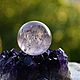 Order Ball for massage and harmonization of amethyst (on the stand). kvk1. Livemaster. . Crystal ball Фото №3