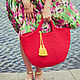 Красная сумка - tote. Сумка-тоут. Лидия Фролова. Интернет-магазин Ярмарка Мастеров.  Фото №2