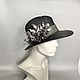 Order Fedor's hat is a black straw. irina-popilova. Livemaster. . Hats1 Фото №3