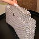 Clutch (handbag) made of acrylic rainbow beads. Clutches. Samotsvety mira. Neobychnye ukrasheniya. Ярмарка Мастеров.  Фото №4