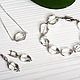 Order Silver-plated necklace with a rock crystal bead. Aliento-jewerly (alientojewelry). Livemaster. . Necklace Фото №3