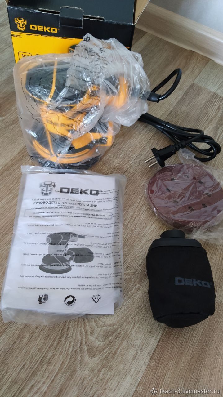 Эксцентриковая сетевая шлифмашина DEKO DKG400-125 в интернет-магазине ...