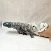 Аксессуары handmade. Livemaster - original item Crocodile Socks Biting Toothy Socks. Handmade.