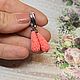 Серьги и подвеска из коралла розового!. Серьги классические. Татьяна Некрасова (planetasilver). Ярмарка Мастеров.  Фото №5