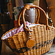Handmade wicker Bag brown shape basket. Classic Bag. lmillame. My Livemaster. Фото №4