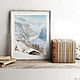 Watercolor painting 'Austrian Alps.'. Pictures. Senchilova Evgenia. Online shopping on My Livemaster.  Фото №2