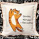 Order Hug a Cat - two Cat hug pillows, the size of each pillow is 40h40. Lara (EnigmaStyle). Livemaster. . Pillow Фото №3