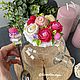 Стеклянный чайник с декором из полимерной глины. Чайники. decorative.cups_. Ярмарка Мастеров.  Фото №4