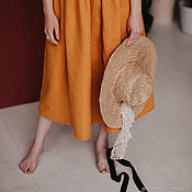 Одежда handmade. Livemaster - original item Linen dress loose fit. Handmade.