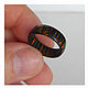 Synthetic opal ring 'Black'. Rings. Wooden jewellery. Online shopping on My Livemaster.  Фото №2
