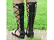 Gladiator sandals black from the texture of the skin. Sandals. Katorina Rukodelnica HandMadeButik. My Livemaster. Фото №4