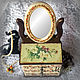 Mini dresser with mirror 'the Breadth of the Russian soul'. Mini Dressers. Handmade with Love. Online shopping on My Livemaster.  Фото №2