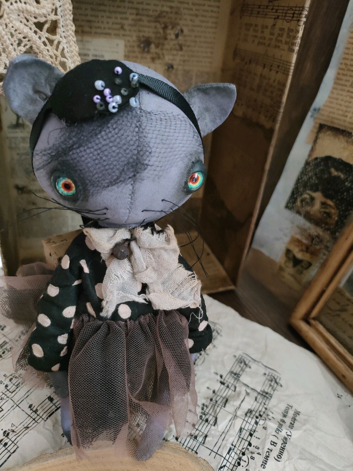 Кошка. Кукла из ткани интерьерная купить в интернет-магазине Ярмарка ...