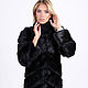Rabbit fur coat in black, Fur Coats, Moscow,  Фото №1