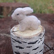 Куклы и игрушки handmade. Livemaster - original item Mini figures and figurines: little rabbit. Handmade.