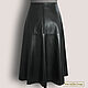 Illyrica skirt made of genuine leather/suede (any color). Skirts. Elena Lether Design. My Livemaster. Фото №4