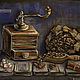 Painting drawing coffee pastel still life OLD COFFEE GRINDER. Pictures. pictures & decor of TanyaSeptember. My Livemaster. Фото №4