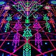 Флуоресцентное полотно «Астральная Геометрия» Арт Абстракция Декор Uv, Декор, Санкт-Петербург,  Фото №1