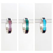 Украшения handmade. Livemaster - original item Multi-colored silver ring. Handmade.