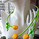 Necklace and earrings 'Tulips' lampwork. Jewelry Sets. BeautyGlassByKate(Lampwork) (beauty-glass). My Livemaster. Фото №6