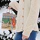 Warm knitted sweater women, white cardigan wool. Sweaters. Knit Studio Yana Buryak. Online shopping on My Livemaster.  Фото №2
