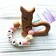 Teether for teeth 'Harmony' with baby Bambi named, Teething toys, Bryansk,  Фото №1