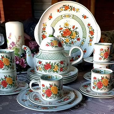 Винтаж: Чайный- кофейный сервиз на 6 персон.Германия купить в интернет ...