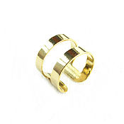 Украшения handmade. Livemaster - original item Gold wide ring without stones 