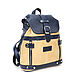  Women's leather backpack beige-blue Jill Mod. R13m-661-5. Backpacks. Natalia Kalinovskaya. Online shopping on My Livemaster.  Фото №2