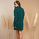 Order Long green sweater for women. SHAPAR - knitting clothes. Livemaster. . Sweaters Фото №3