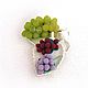  ' Paradise fruit'! Grapes. Amigurumi dolls and toys. Cross stitch and beads!. Online shopping on My Livemaster.  Фото №2