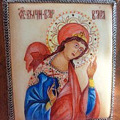 Folk Souvenirs: Painting on enamel.The Icon 