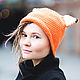Заказать Вязаная шляпа Лиса. Woolcraft. Ярмарка Мастеров. . Шляпы Фото №3