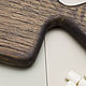 Straight small cutting board with horns, color 'charcoal'. Cutting Boards. derevyannaya-masterskaya-yasen (yasen-wood). My Livemaster. Фото №4
