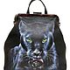 Backpack bag with clasp: ' The Cougar', Clasp Bag, St. Petersburg,  Фото №1