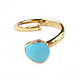 Ring track with cubic zirconia, gold ring with cubic zirconia. Rings. Irina Moro. Online shopping on My Livemaster.  Фото №2