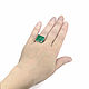 Ring 'Square'. Malachite and turquoise. Size 17.5-18. Rings. ARIEL - MOSAIC. My Livemaster. Фото №5