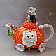 Pumpkin Kettle-carriage and seals. Journey, Teapots & Kettles, Moscow,  Фото №1