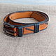 Order Exclusive, durable leather belt. aleksei32067. Livemaster. . Straps Фото №3