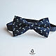 Tie Mexican / dark blue butterfly tie pattern, Ties, Moscow,  Фото №1