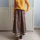 Patterned skirt made of warm cotton with lace. Skirts. Kupava - ethno/boho. My Livemaster. Фото №4