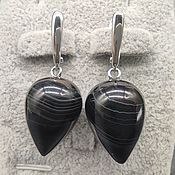 Украшения handmade. Livemaster - original item Natural agate Earrings (Model No. №9). Handmade.