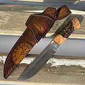 Сувениры и подарки handmade. Livemaster - original item Forged knife made of Damascus steel 