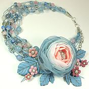 Украшения handmade. Livemaster - original item Cloud Valley Of The Roses. Necklace, brooch. Handmade.